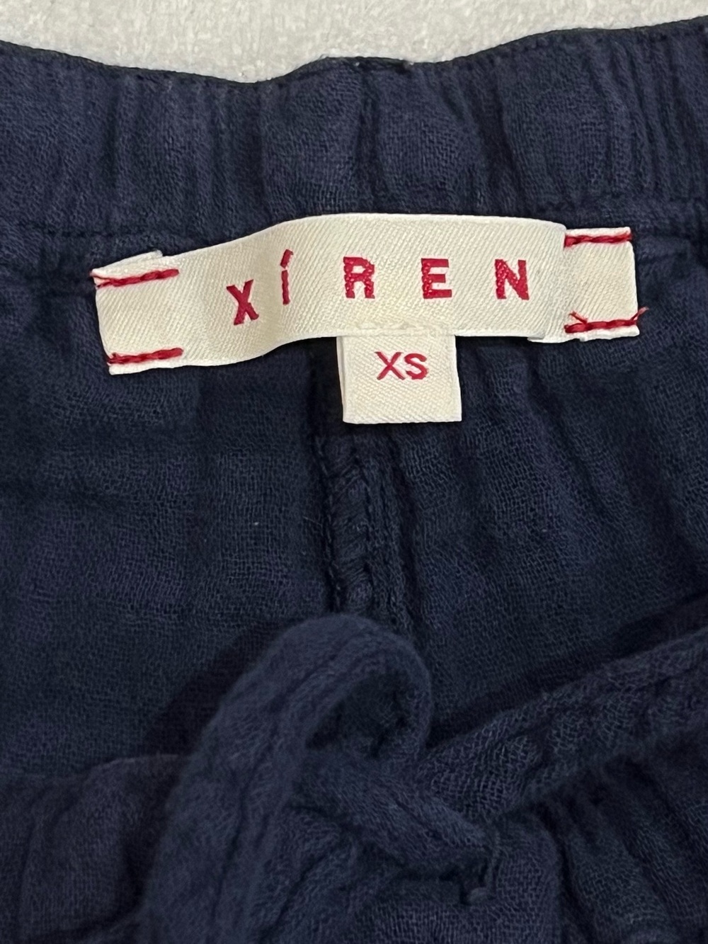 Xirena Navy Jordyn Gauzy Resortwear Beach Lightweight Tie Waist Pant Size XS - Picture 9 of 12